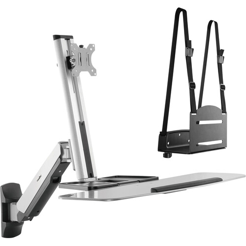 Rocstor ErgoCenter EW2 Premium Single Monitor Wall Mount Workstation