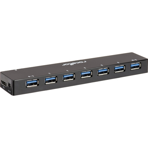 Rocstor Premium 7-Port USB 3.0 Hub with Fast-Charging Ports