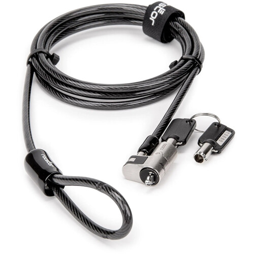 Rocstor Rocbolt W24 Slim Keyed Security Lock with Cable (Noble Wedge 6.6')