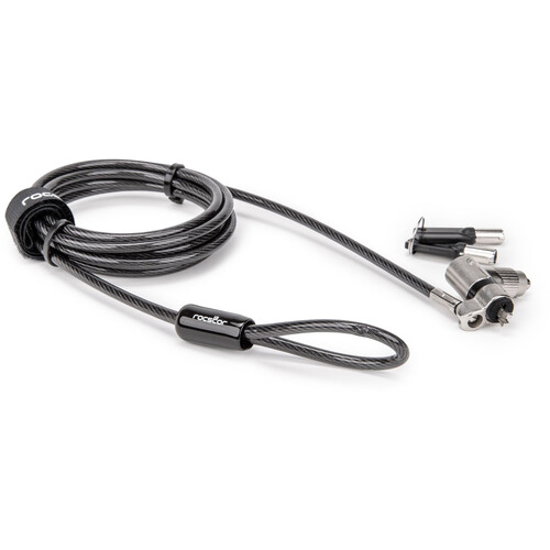 Rocstor Rocbolt Universal Switchable 3-in-1 Security Cable (Keyed Lock 6.6')