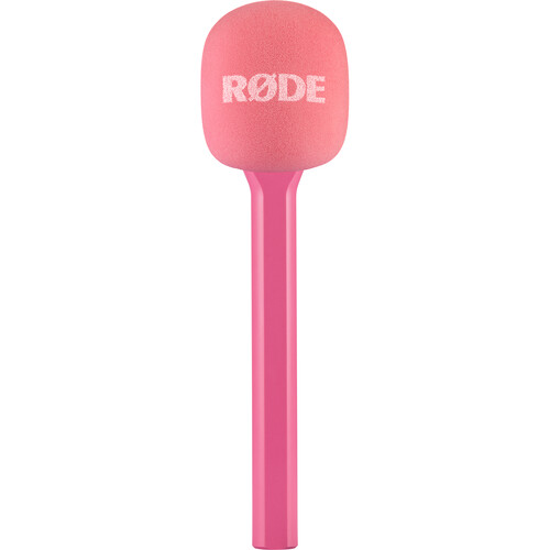 RODE Interview GO Handheld Mic Adapter for Wireless Clip-On Transmitter (Pink)