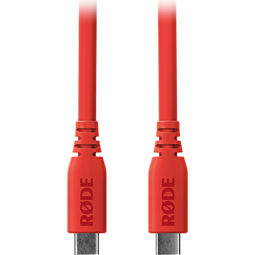RODE SC27 SuperSpeed USB-C to USB-C Cable (Red 6.6')