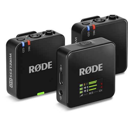 RODE Wireless GO (Gen 3) 2-Person Compact Digital Wireless Microphone System/Recorder (2.4 GHz Black)