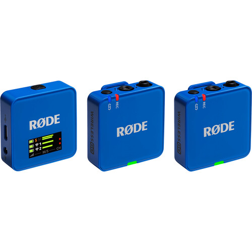 RODE Wireless GO (Gen 3) 2-Person Compact Digital Wireless Microphone System/Recorder (2.4 GHz Cobalt)