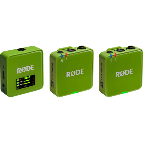 RODE Wireless GO (Gen 3) 2-Person Compact Digital Wireless Microphone System/Recorder (2.4 GHz Green)