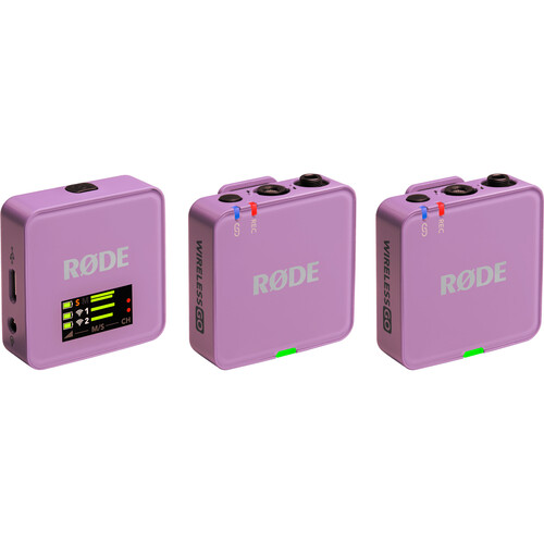 RODE Wireless GO (Gen 3) 2-Person Compact Digital Wireless Microphone System/Recorder (2.4 GHz Lilac)
