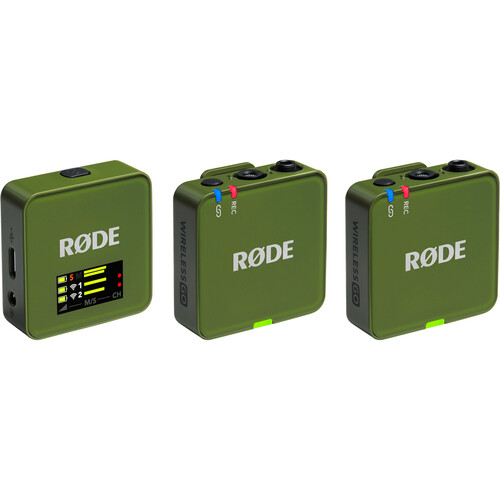 RODE Wireless GO (Gen 3) 2-Person Compact Digital Wireless Microphone System/Recorder (2.4 GHz Moss)