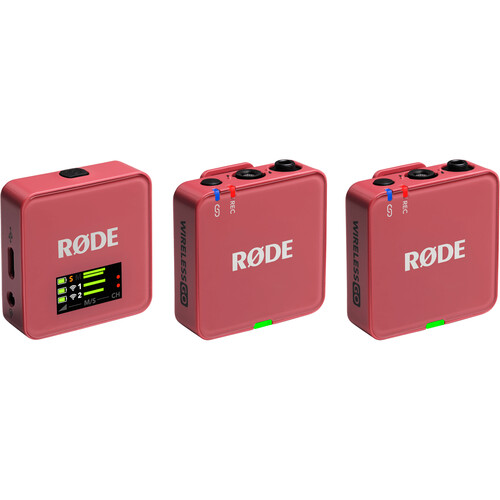 RODE Wireless GO (Gen 3) 2-Person Compact Digital Wireless Microphone System/Recorder (2.4 GHz Rose)
