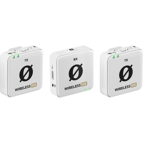 RODE Wireless ME Dual Compact Digital Wireless Microphone System (2.4 GHz White)