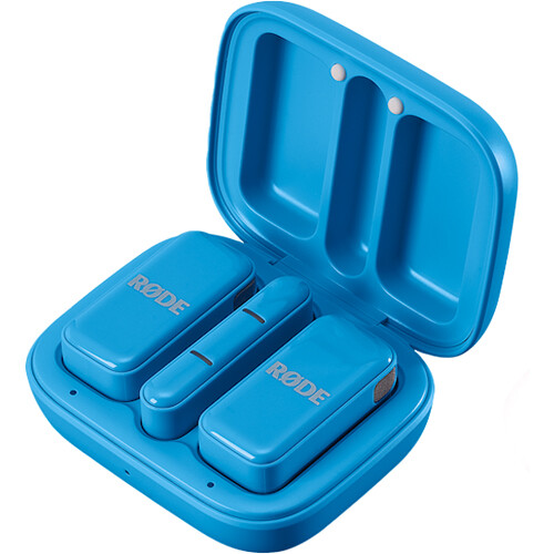 RODE Wireless Micro 2-Person Ultracompact Wireless Microphone System with USB-C Connector (2.4 GHz Blue)