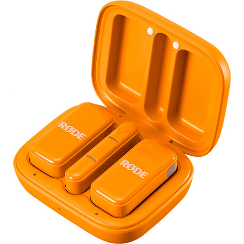 RODE Wireless Micro 2-Person Ultracompact Wireless Microphone System with USB-C Connector (2.4 GHz Orange)