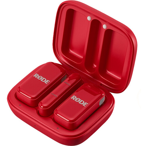 RODE Wireless Micro 2-Person Ultracompact Wireless Microphone System with USB-C Connector (2.4 GHz Red)