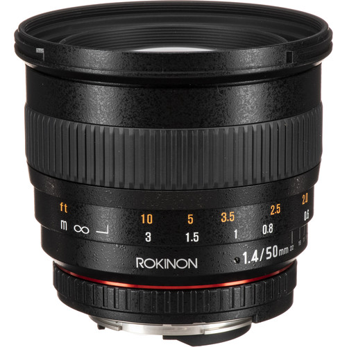 Rokinon 50mm f/1.4 AS IF UMC Lens for Nikon F Mount