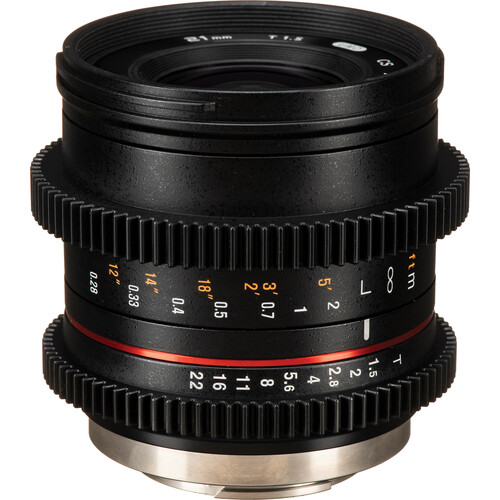 Rokinon 21mm T1.5 Compact High-Speed Cine Lens for Fujifilm X