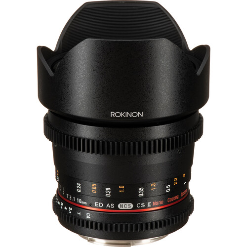 Rokinon 10mm T3.1 Cine DS Lens with Canon EF Mount for APS-C