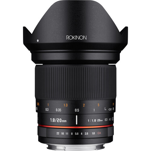 Rokinon 20mm f/1.8 ED AS UMC Lens for Fujifilm X