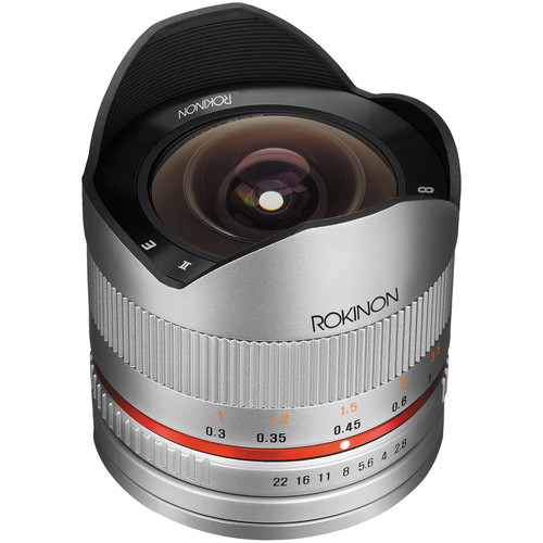 Rokinon 8mm f/2.8 UMC Fisheye II Lens for Samsung NX (Silver)