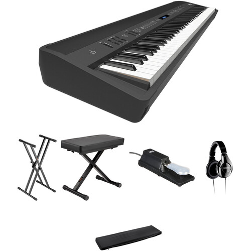 Roland FP 90 88 Key Digital Piano Kit With Stand Bench