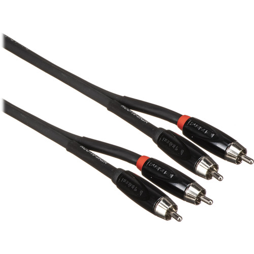 Roland Black Series Dual RCA to Dual RCA Cable (10')