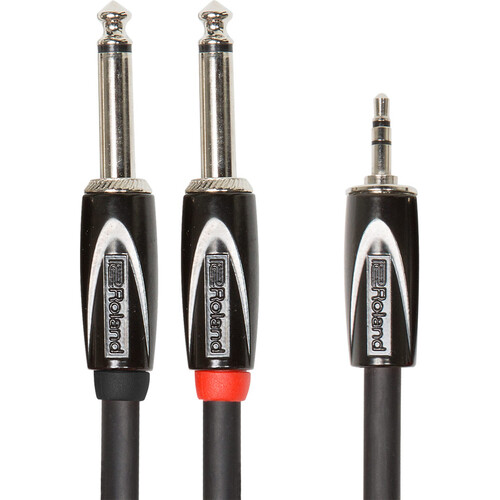 Roland Black Series 3.5mm TRS Male to Dual 1/4