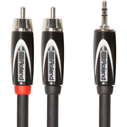 Roland 3.5mm TRS to Dual RCA Interconnect Cable (5')
