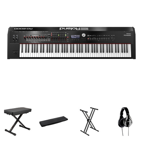 Roland RD2000 88Key Digital Stage Piano Value Kit B&H Photo