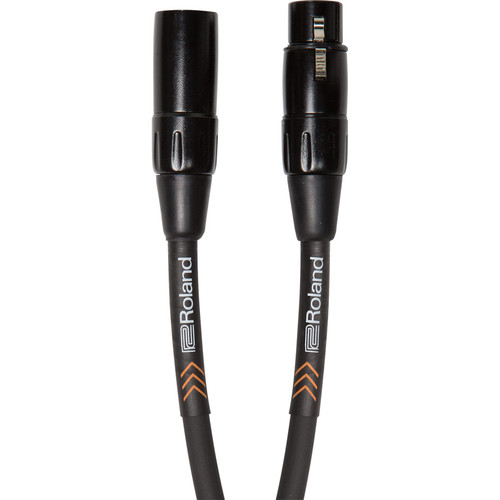 Roland Black Series Heavy-Duty XLR to XLR Balanced Microphone Cable (10')