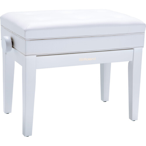 Roland RPB-400 Piano Bench with Cushioned Seat (Satin White)