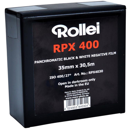 Rollei RPX 400 Black and White Negative Film (35mm Roll Film 100' Roll)
