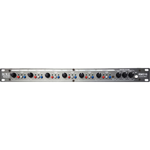 Rolls RM316 3-Zone Mixer with RCA & XLR Inputs