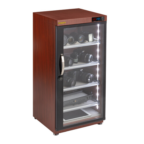 Ruggard EDC-125LC-RM Electronic Dry Cabinet (Red Mahogany 125L)