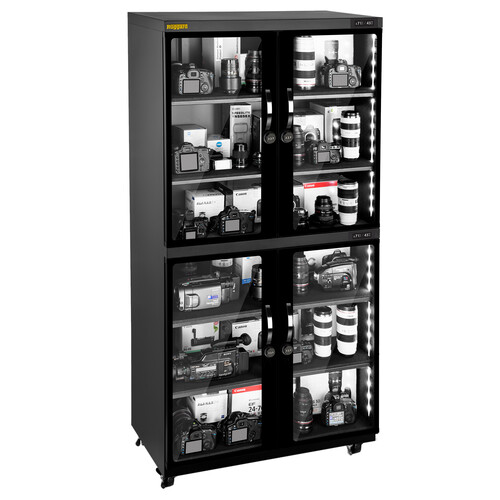 Ruggard EDC-600LT Electronic Dry Cabinet&nbspwith Touchscreen Control&nbspand Dual Humidity Zones (Black 600L)