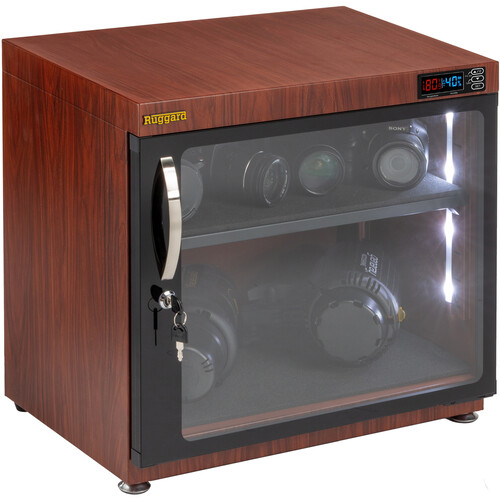 Ruggard EDC-80L-RM Electronic Dry Cabinet (Red Mahogany 80L)