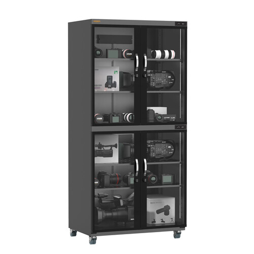 Ruggard EDC-850LT Electronic Dry Cabinet&nbspwith Touchscreen Control&nbspand Dual Humidity Zones (Black 850L)