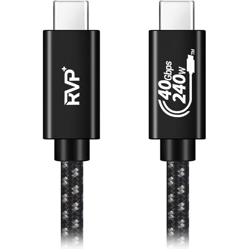 RVP+ 6' Thunderbolt 4 & USB4 Cable (Black)