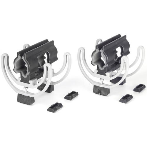Rycote Duo-Lyre 72 (19/34) with Stereo Risers (Pair Black/Gray)