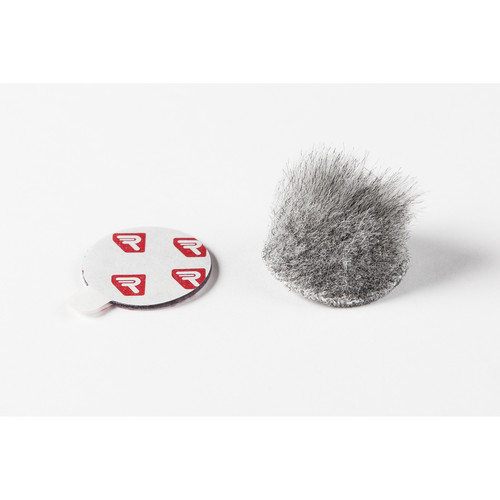 Rycote Overcovers Advanced Fur Disc Wind Covers for Lavalier Mics (5 Gray 25 Round Stickies)