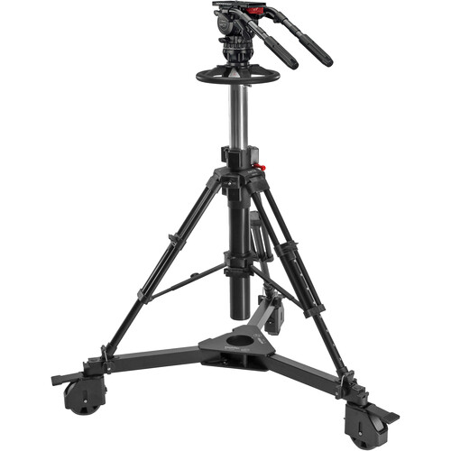 Sachtler FSB 18T Mk II Fluid Head Pedestal C III with Dolly XL and Adaptor Ped C III/FSB Mk II