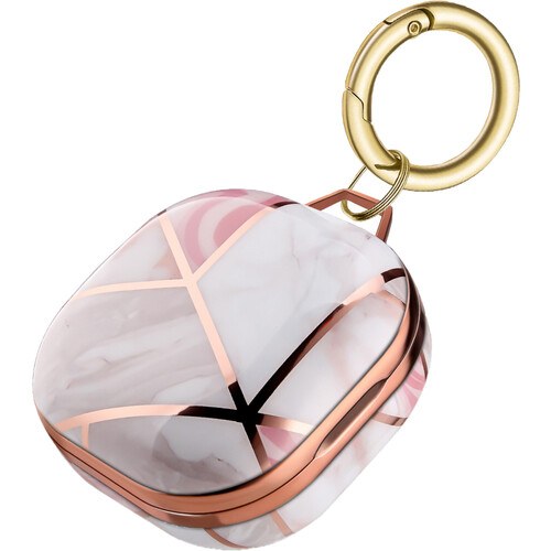 Sahara Case Marble Series Case for Samsung Galaxy Buds Live Buds Pro or Buds2 Pro (Pink)
