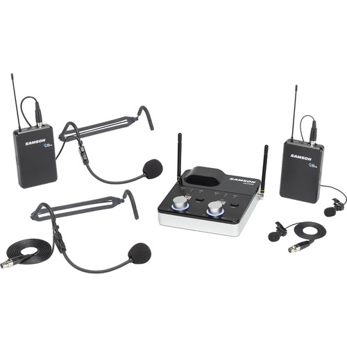 Samson Concert 288m Presentation Dual-Channel Wireless Lavalier & Headset Microphone System (D: 542 to 566 MHz)