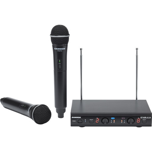 Samson Stage 212 Frequency-Agile Dual-Channel Handheld VHF Wireless System (173 to 198 MHz)