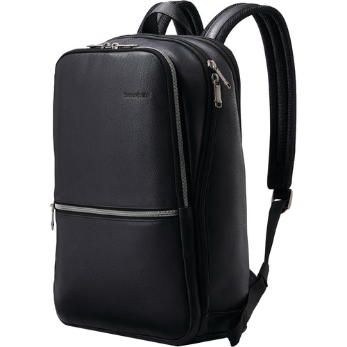 Samsonite Classic Leather Slim Backpack (Black) 1260361041 B&H