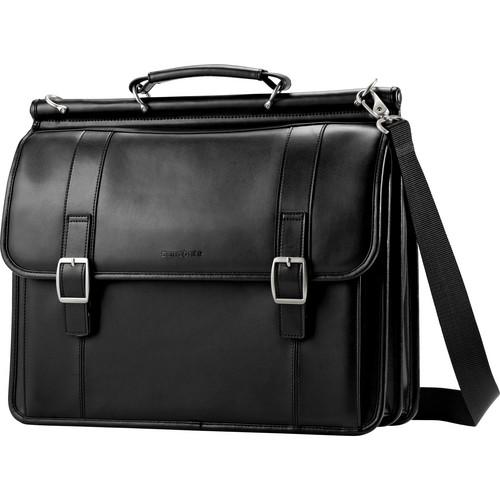 samsonite classic leather flapover