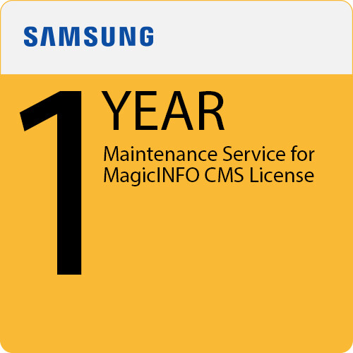 Samsung 1-Year Maintenance Service for MagicINFO CMS License