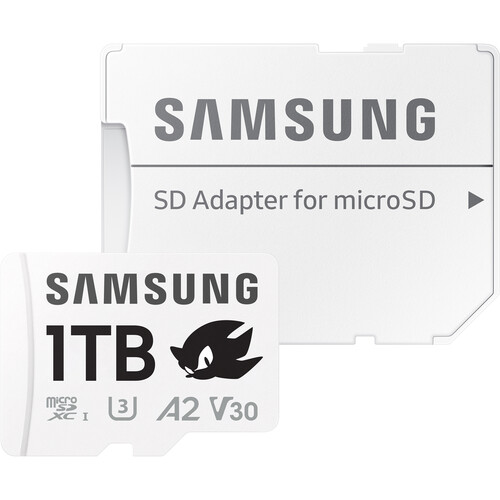 Samsung 1TB PRO Plus Sonic the Hedgehog UHS-I microSDXC Memory Card with SD Adapter