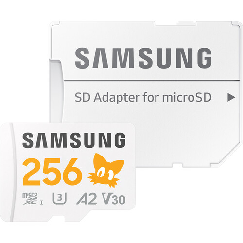 Samsung 256GB PRO Plus Sonic the Hedgehog UHS-I microSDXC Memory Card with SD Adapter
