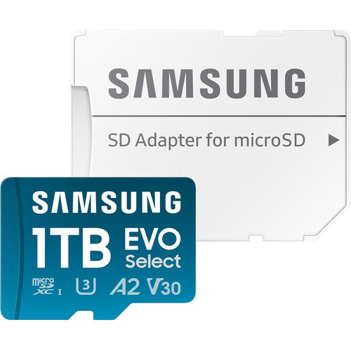 Samsung 1TB EVO Select microSDXC Card with SD Adapter