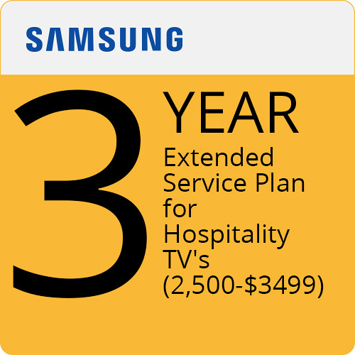 Samsung 3-Year ProCare Extended Service Plan with Onsite Repair for Hospitality TVs ($2500.00-$3499.99)