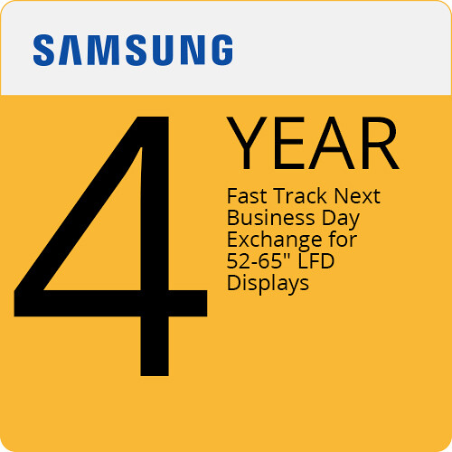Samsung 4-Year Next Business Day Exchange for 52 to 65