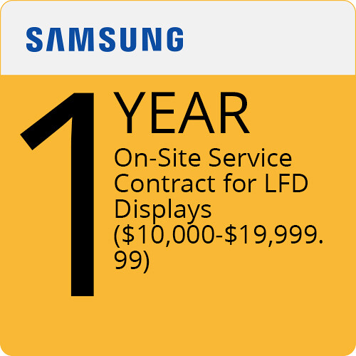 Samsung 1-Year Onsite Service for Large Format Displays ($10000.00-$19999.99)